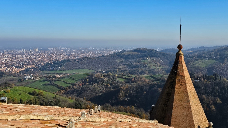 Vistas desde la cúpula del Santuario de San Luca