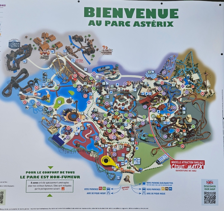Mapa Parque Astérix